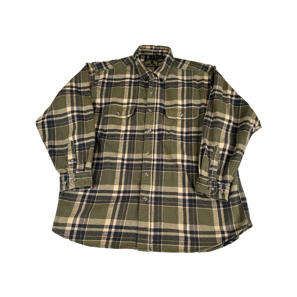 Vintage Field & Stream Men’s Size XL Heavy Cotton Plaid Flannel Lumberjack